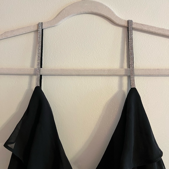 Express Black Rhinestone Dress - Picture 7 of 8